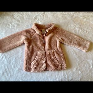H & M fluffy pink hoodie